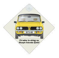 Triumph Dolomite Sprint 1973-80 Car Window Hanging Sign